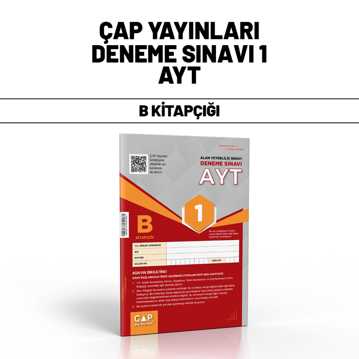 ÇAP YAYIN YKS AYT SNV 1-B - 25-26
